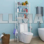 Органайзер полка над унитазом Toilet Rack металл